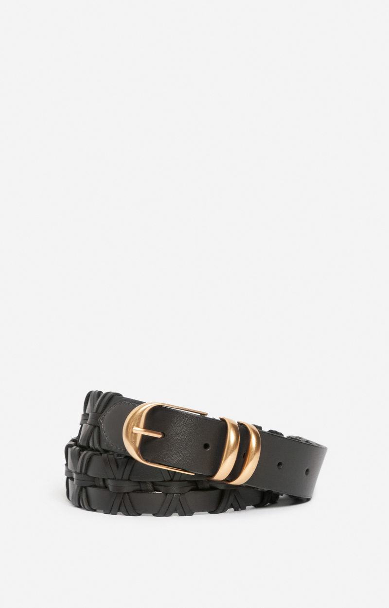 Bruno Cannes Braided Leather Belt BRUNO CANNES St.TROPEZ Authentic Braided Blue Cotton Luxury  main image 2
