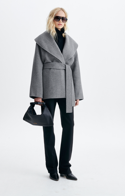 Valeran Coat Wool Blend Tweed grey , Vanessa Bruno